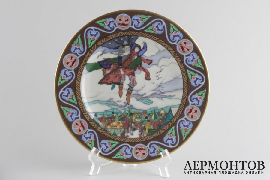 Декоративные тарелки Русские сказки. Германия, фирма Villeroy Boch, худ. Б. Зворыкин.