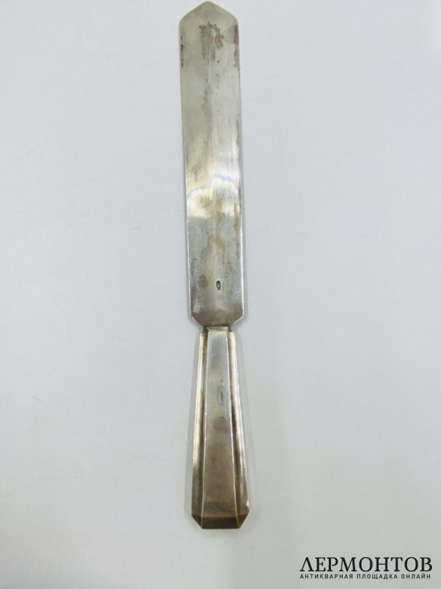 Нож для писем и бумаг. Серебро 84 пробы, Россия, 1899–1908 годы