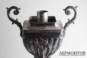 Самовар-ваза квадрат. Федор Эмме. Российская империя, XIX век.