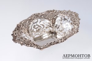 Конфетница M.Bro. Серебро 925. Англия