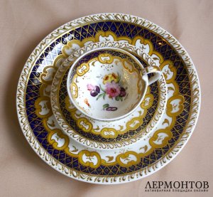 Фарфоровый чайный сервиз, Англия, Ridgway, 1820-30е гг