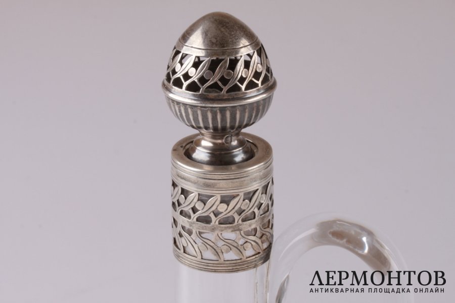 Пара графинов. Серебро 950, стекло. Франция