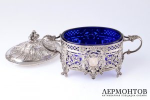 Конфетница Sollier. Серебро 950. Франция