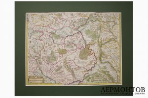 Карта центральной части Российской империи. Лисль, Мортье. Амстердам, 1742 год.