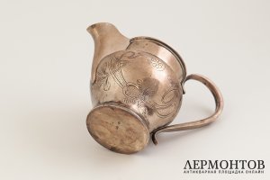 Молочник в стиле модерн. Российская Империя, г. Москва, мастер Н. Славянов, 1908-17 г