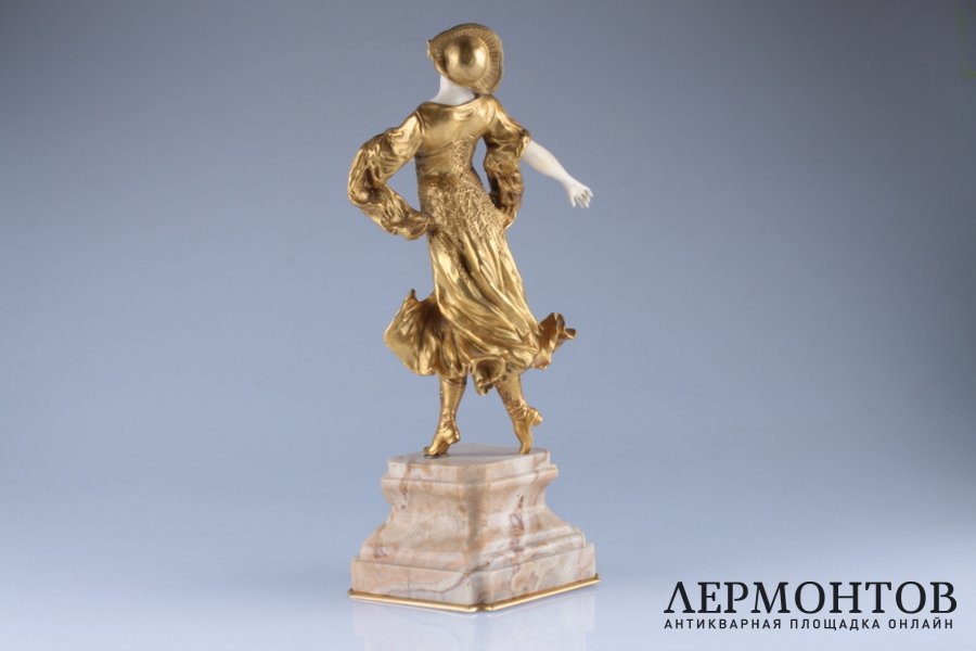 Скульптура Дева птица или Тамара Карсавина. Ар Деко. Франция, 1910-1914 г., Р.П. Марке. Бронза. 