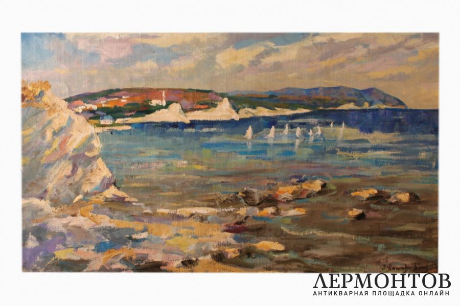 Картина. Коктебель. Худ. Амосова-Бунак Ольга Федоровна. Холст, масло. 