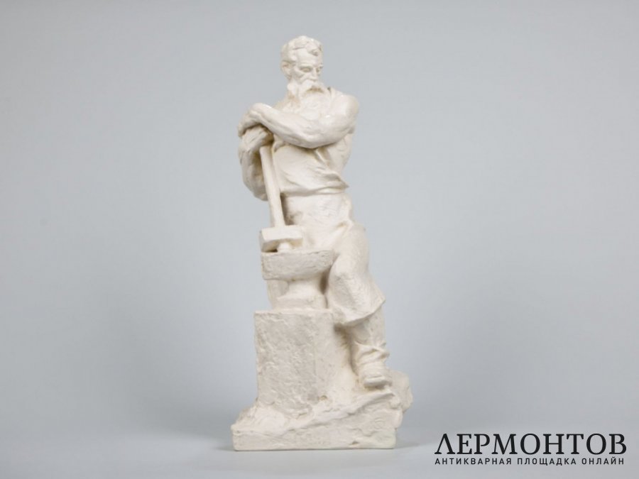 Статуэтка «Кузнец». Керамика, Bechyně, Чехословакия, 1922–1942 годы