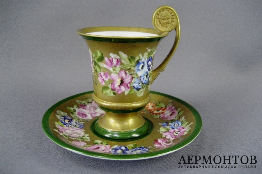 Чайная пара. Фарфор, Франция, ХХ век.