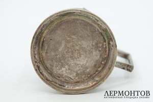 Подстаканник Ремешок. Россия, фабрика Вольская, 1885-1914 гг. Латунь.