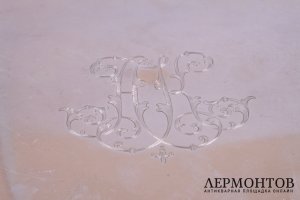 Поднос с ручками. П. Овчинников. 1890 год. Серебро 84. Российская империя