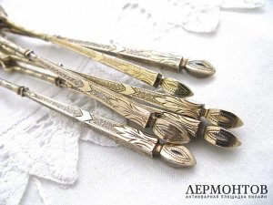 Набор чайных ложек. Серебро 800. Франция