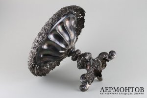 Фруктовница. Серебрение. Российская империя, Царство Польское, фирма Fraget, XIX в.