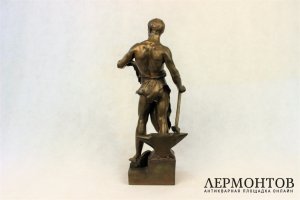 Скульптура. Кузнец. Бронза. Jean-Baptiste Germain. Франция.