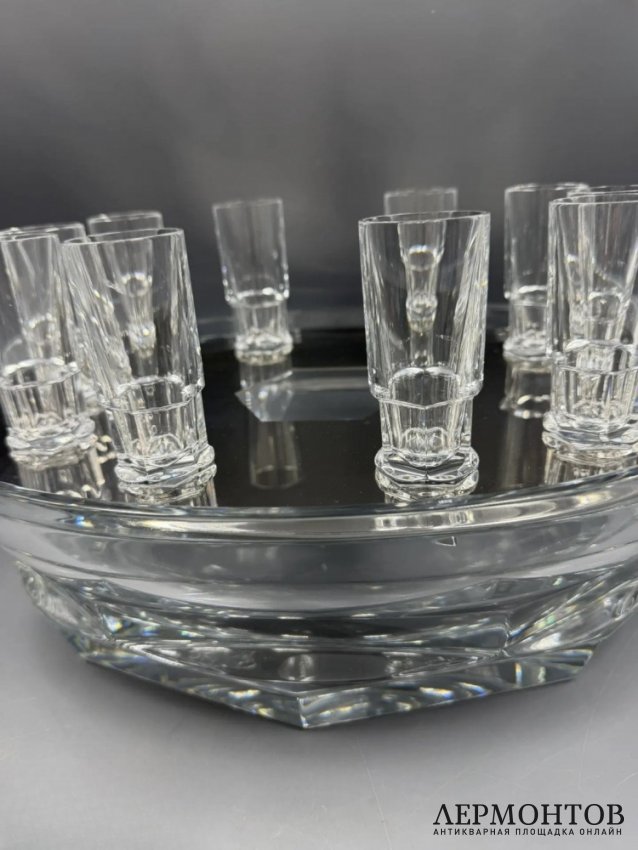 Набор для водки и икры «Harcourt Abysse». Хрусталь, Baccarat, Thomas Bastide