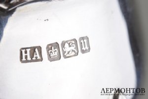 Соусник в классическом стиле. Atkin Brothers. Серебро 925 пробы. Англия, 1912 год.