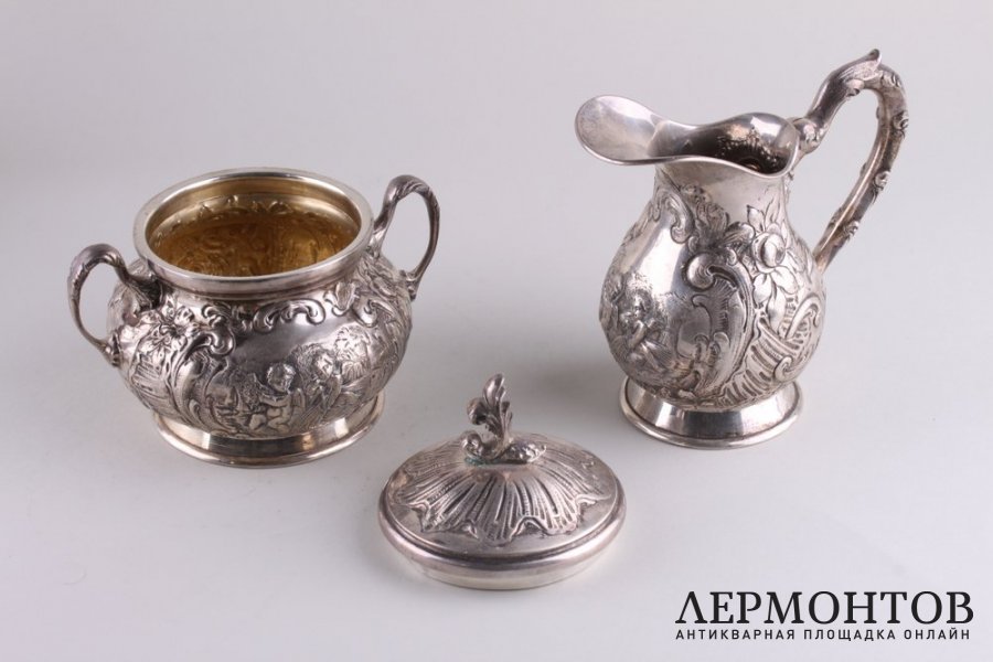 Сервиз. Серебро 800 пробы. Австро-Венгрия, Германия.