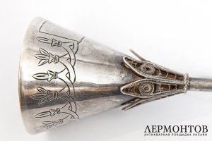 Набор рюмок. СССР, 1974 г. Серебро 916 пробы.
