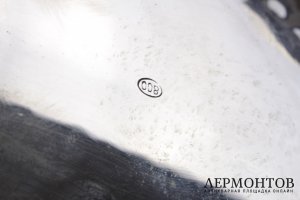 Ваза для фруктов в неоклассическом стиле. Серебро 800 пробы. Италия, XX век.