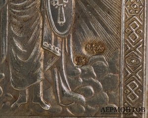 Икона дорожная «Архангел Михаил». Серебро, современная работа