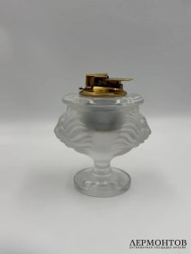 Зажигалка «Голова льва». Хрусталь, Lalique, Франция