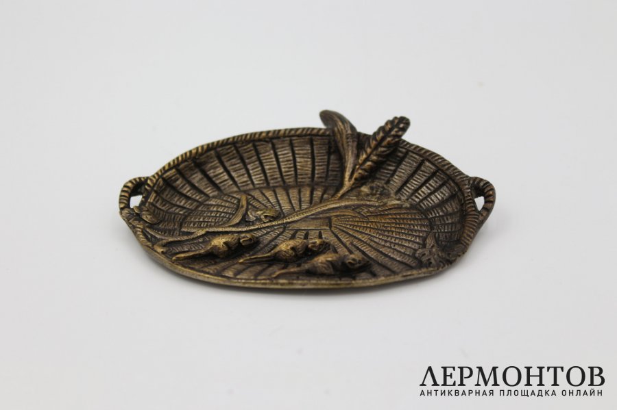 Лоток Корзинка с мышками. Австрия, Вена, конец 19 в.