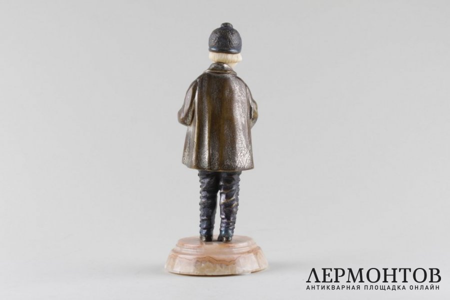 Скульптура Игра в серсо в стиле Ар Деко. Франция, авт.мод - Д. Чипарус. Бронза.