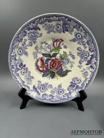 Чайная пара «Mayflower». Фаянс, роспись, Copeland Spode, Англия, 1920–1940 годы