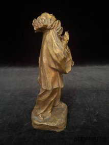 Скульптура Пьеро. Франция, Lucien Alliot, 1920-30-е гг. Бронза, золотистый лак.