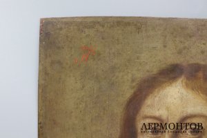 Икона Господь Вседержитель. Россия, 18 век. Масло на металлической пластине.