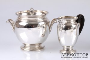 Чайно-кофейный сервиз Henin et Cie. Серебро 950. Франция