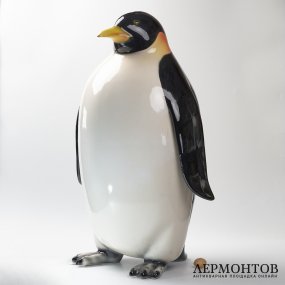 Статуэтка «Императорский пингвин». Керамика, Ceramiche Boxer, Италия, 1980–1990-е год