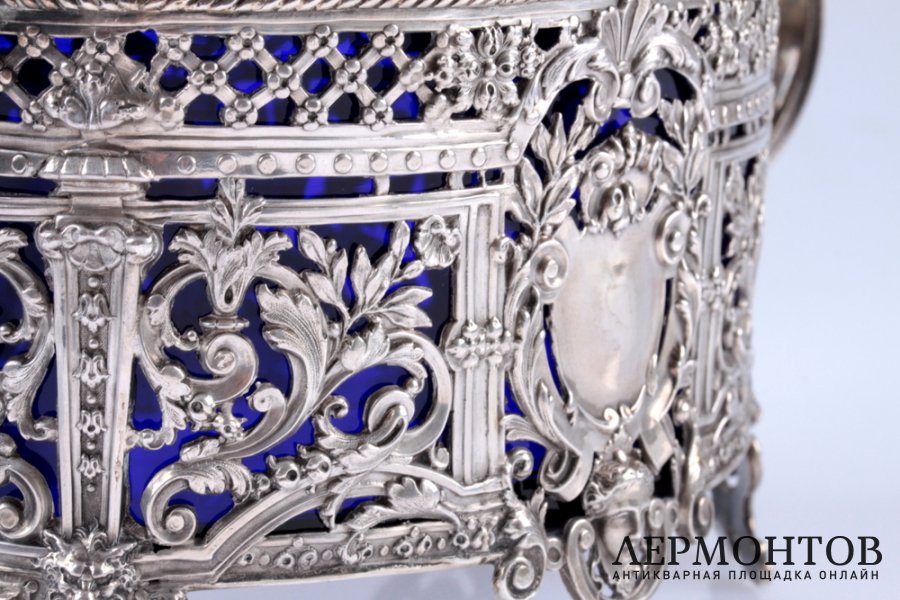Конфетница Sollier. Серебро 950. Франция
