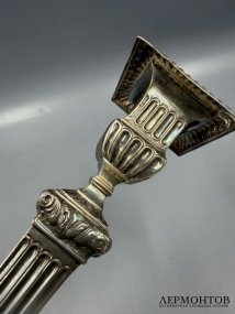 Подсвечник в стиле ампир. Серебро 925 пробы, Западная Европа, 20 век
