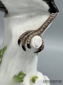 Статуэтка «Сорока». Фарфор, роспись, Meissen, скульптор И. И. Кендлер, Германия, начало 20 века
