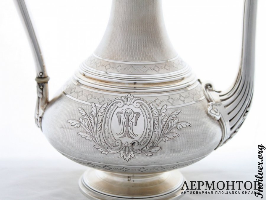 Кофейник Cardeilhac. Серебро 950. Франция