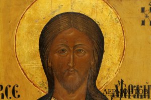 Икона. Господь Вседержитель с предстоящими. Россия, кон. XIX - нач. XX вв. Темпера.