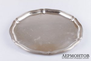 Блюдо круглое. Серебро 835 пробы. Начало XX века. Германия