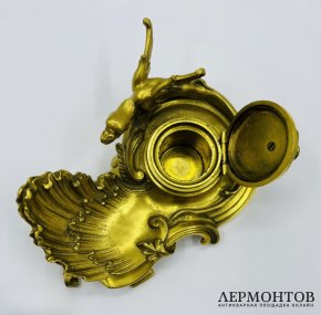 Чернильница с драконом. Бронза, Франция, конец 19 века