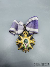 Звезда ордена Милосердия и благотворительности. Серебро, эмаль, Испания, ок. 1900