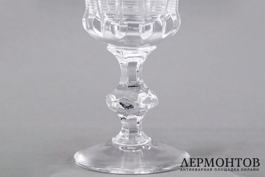 6 бокалов, Гвардейские. Хрусталь. СССР, Красный май, 1960-70е гг.
