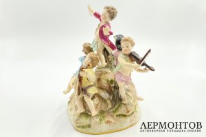 Статуэтка Музыканты. Германия, Meissen, кон. 19 - нач. 20 в. Фарфор.