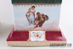 Вазы парные. Фарфор, предп. Royal Vienna, Австрия, рубеж XIX - XX вв.