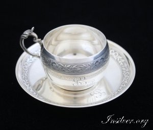 Кофейная пара. Серебро 950. Франция