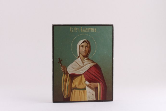 Икона Мученицы Валентины. Россия, ХХ век.