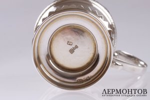 Подстаканник резной. А. Фульд. 1876 год. Серебро 84 пробы. Российская империя