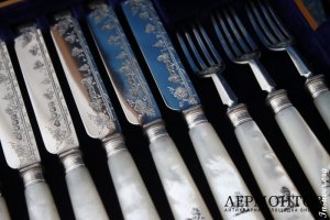 Десертный набор. Серебро 925. Англия