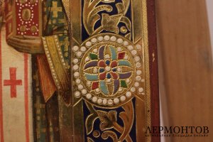 Икона Четверо Святых, семейная. Конец XIX в. Россия 