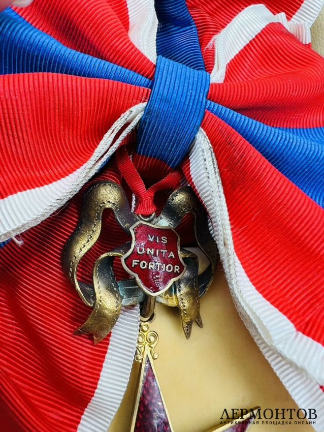 Орден «Звезда мира» в коробке. Серебро, эмаль, бронза, золочение