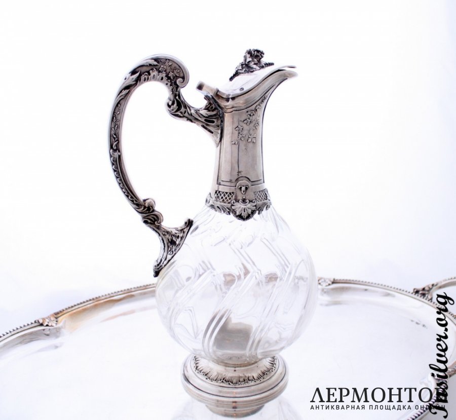 Декантер Canaux. Серебро 950. Франция